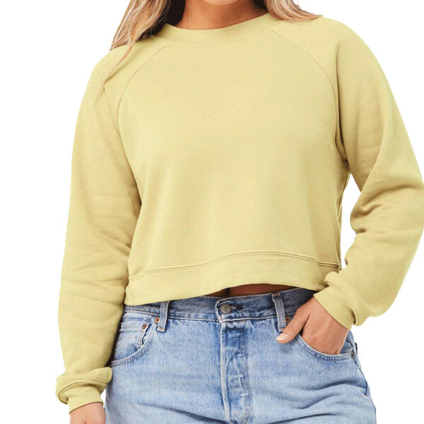 🌸BELLA + CANVAS Ladies' Raglan Pullover Fleece Effortless Branding