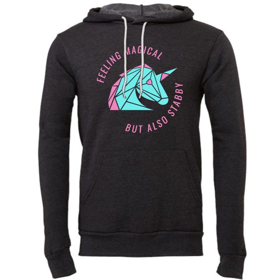 Feeling Stabby Adult Hoodie 🦄🗡️