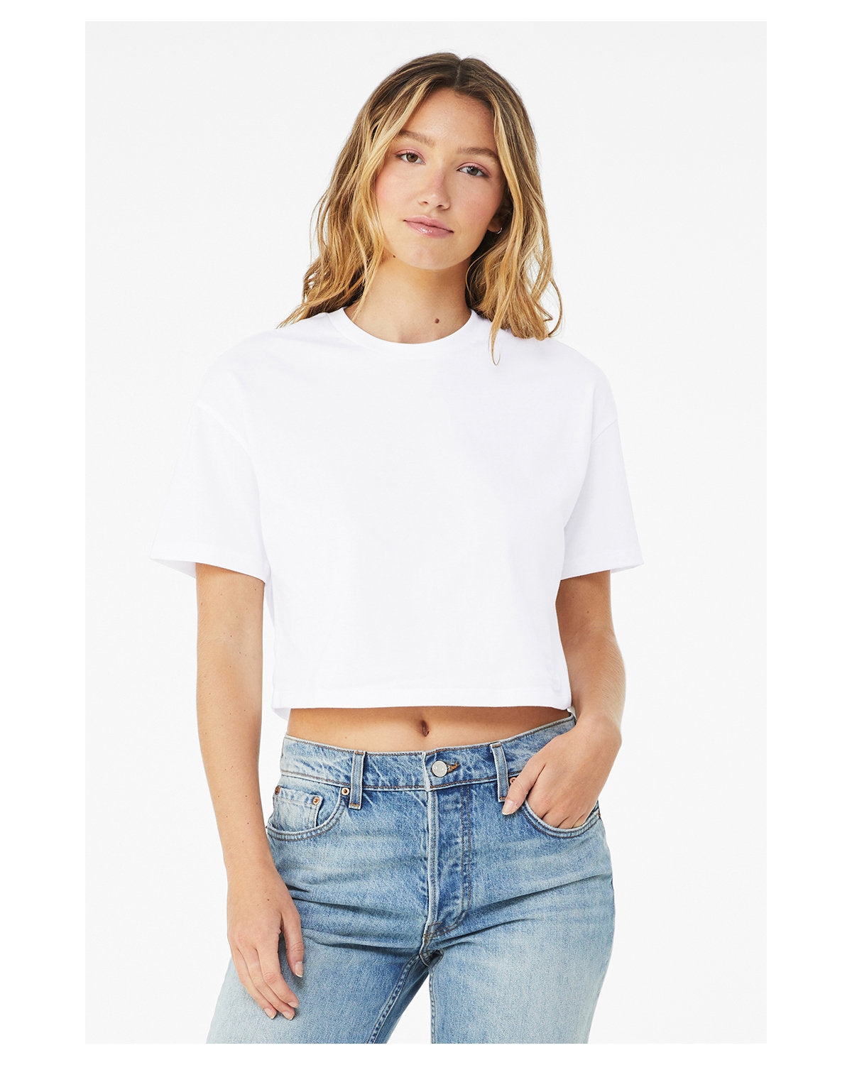🌸BELLA + CANVAS Ladies' Jersey Crop Tee The Branded Salon