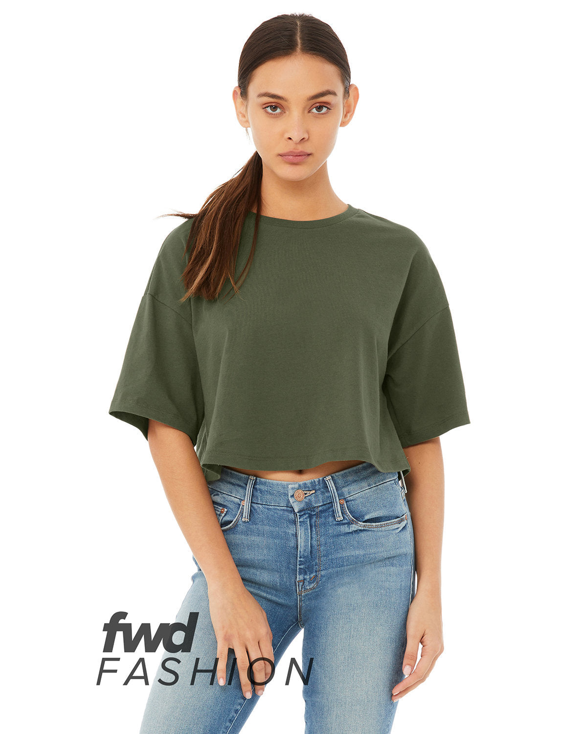 🌸BELLA + CANVAS Ladies' Jersey Crop Tee The Branded Salon