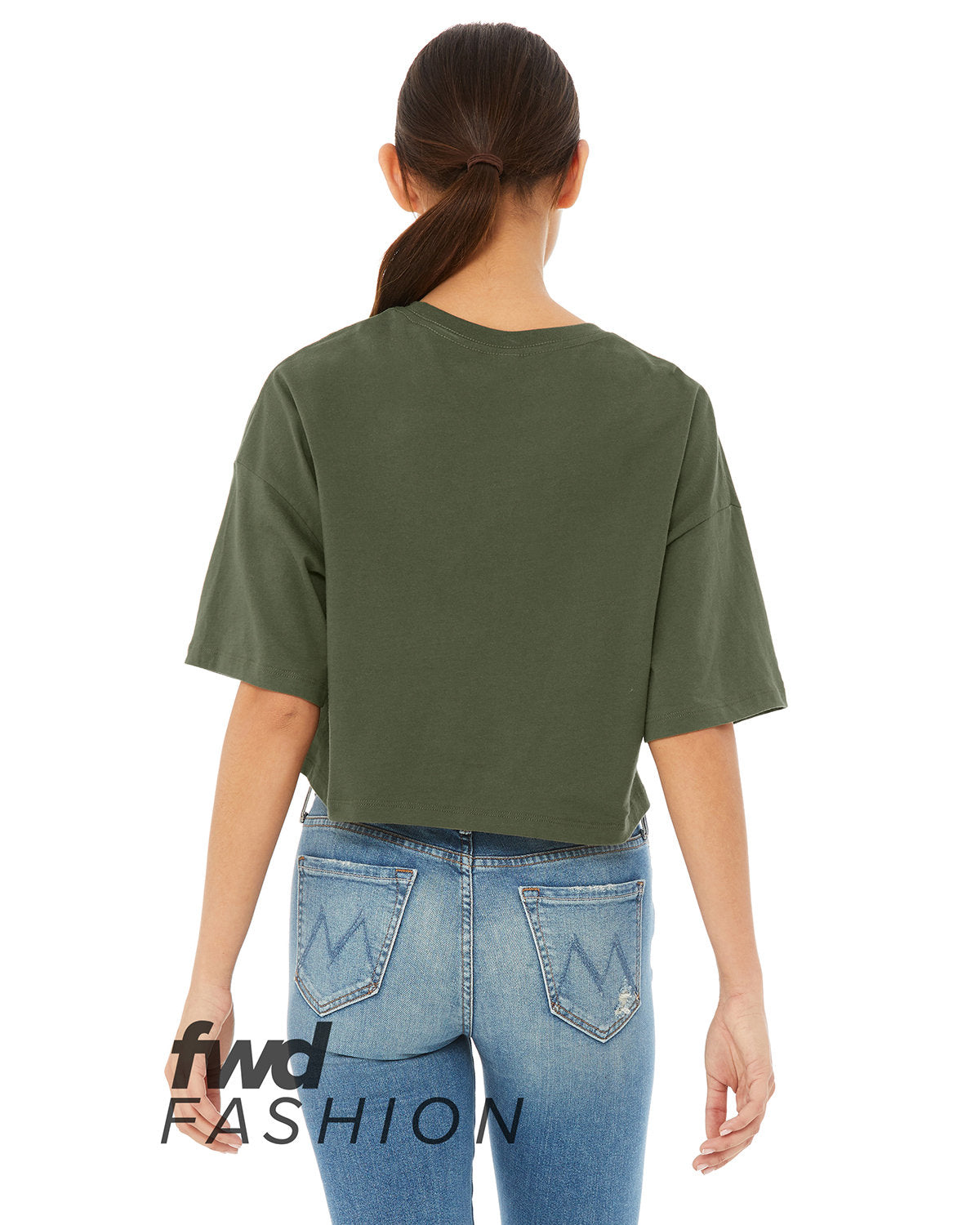 🌸BELLA + CANVAS Ladies' Jersey Crop Tee The Branded Salon