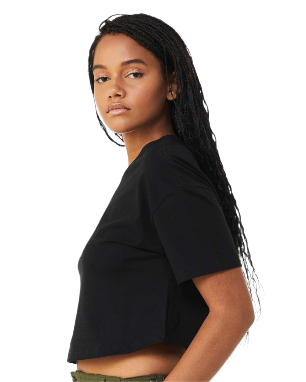 🌸BELLA + CANVAS Ladies' Jersey Crop Tee The Branded Salon