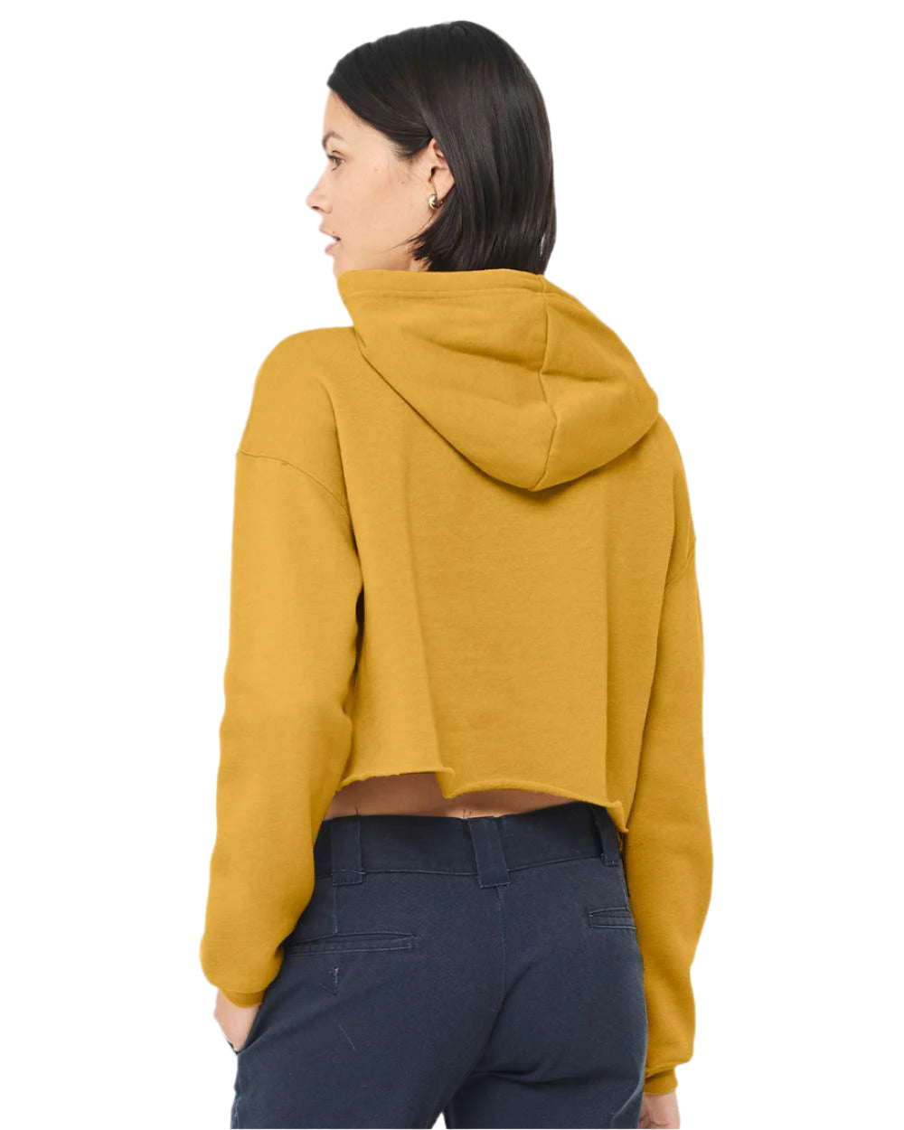 🌸BELLA + CANVAS Ladies' Crop Fleece Hoodie The Branded Salon