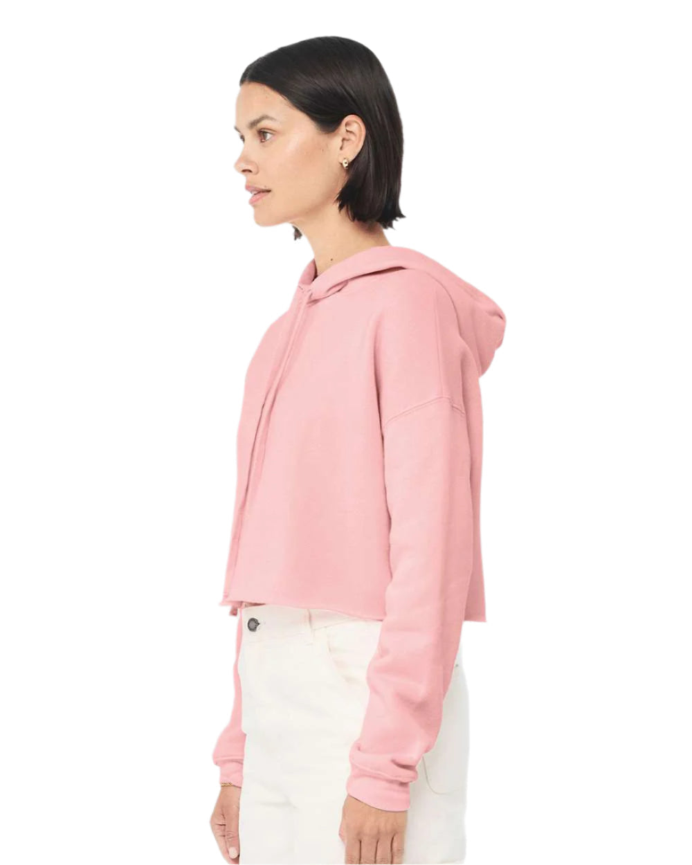 🌸BELLA + CANVAS Ladies' Crop Fleece Hoodie The Branded Salon