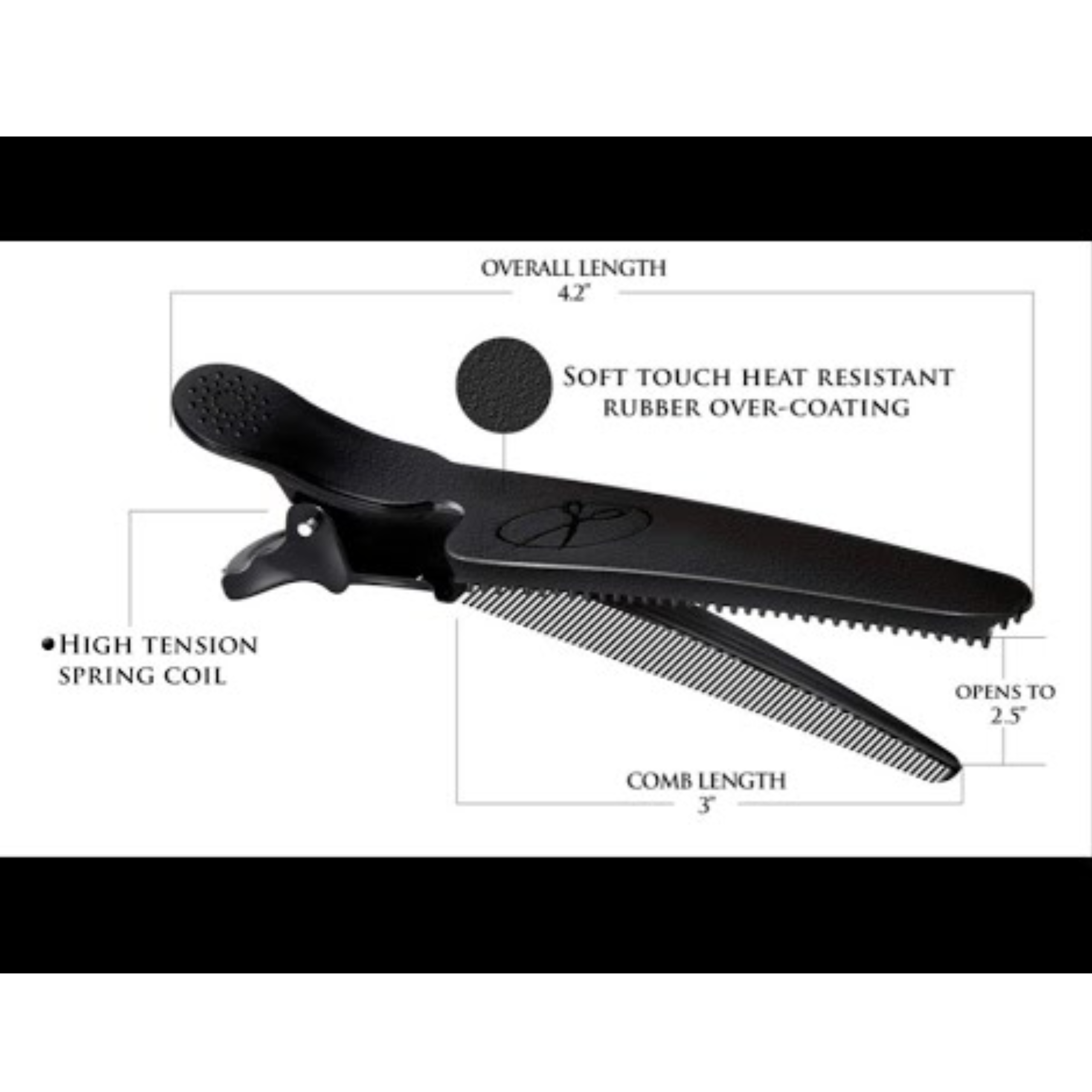 Barracuda Comb Clip - Professional Hair Sectioning Tool by Amplify the Stylist