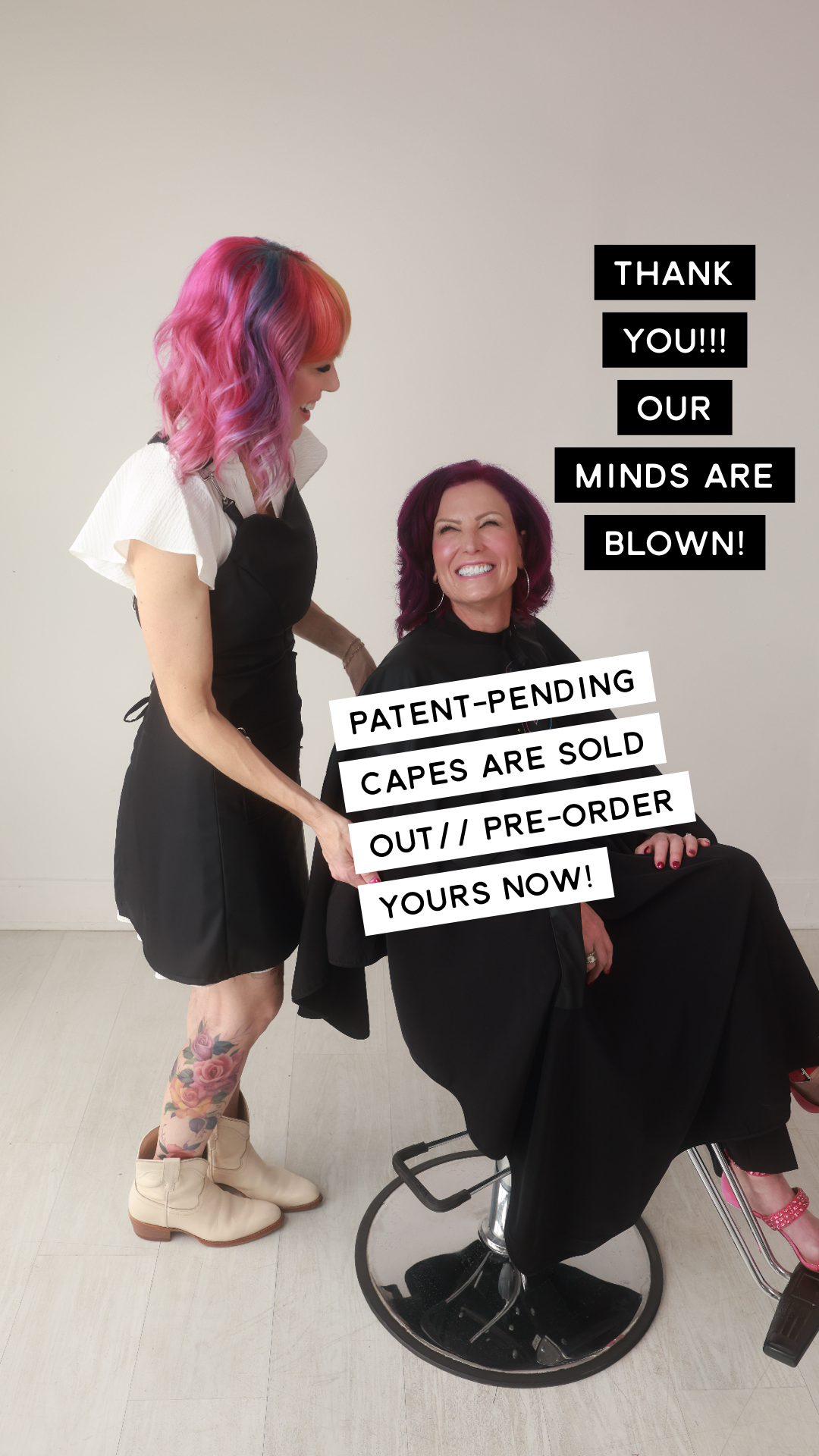 MANE SQUEEZE BLEACH PROOF/PRECISION/CUTTING/ COLOR CAPE