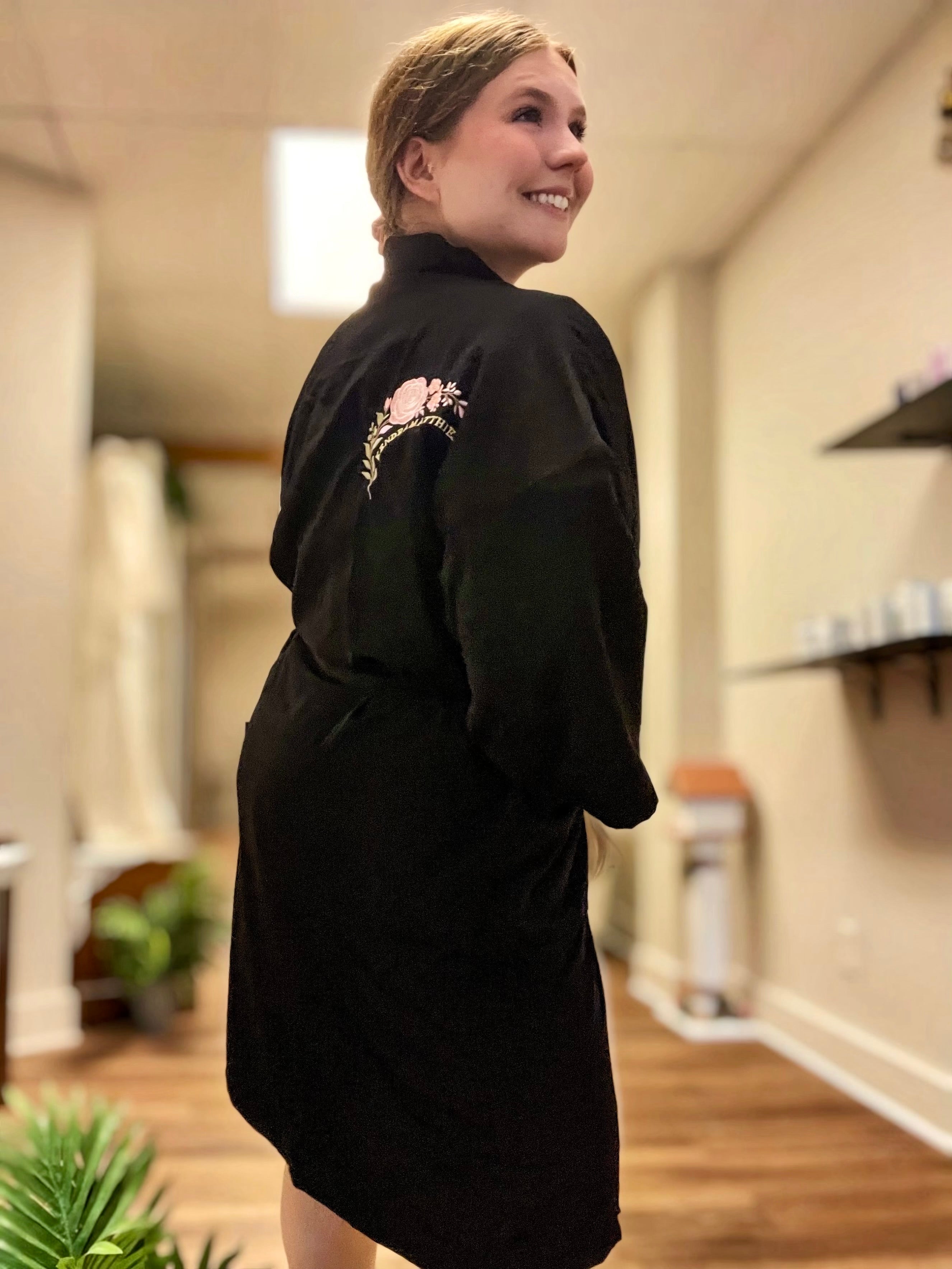 Kendra Matthies Signature Design🌸Robe - Made with Heart. Worn with Confidence. The Branded Salon