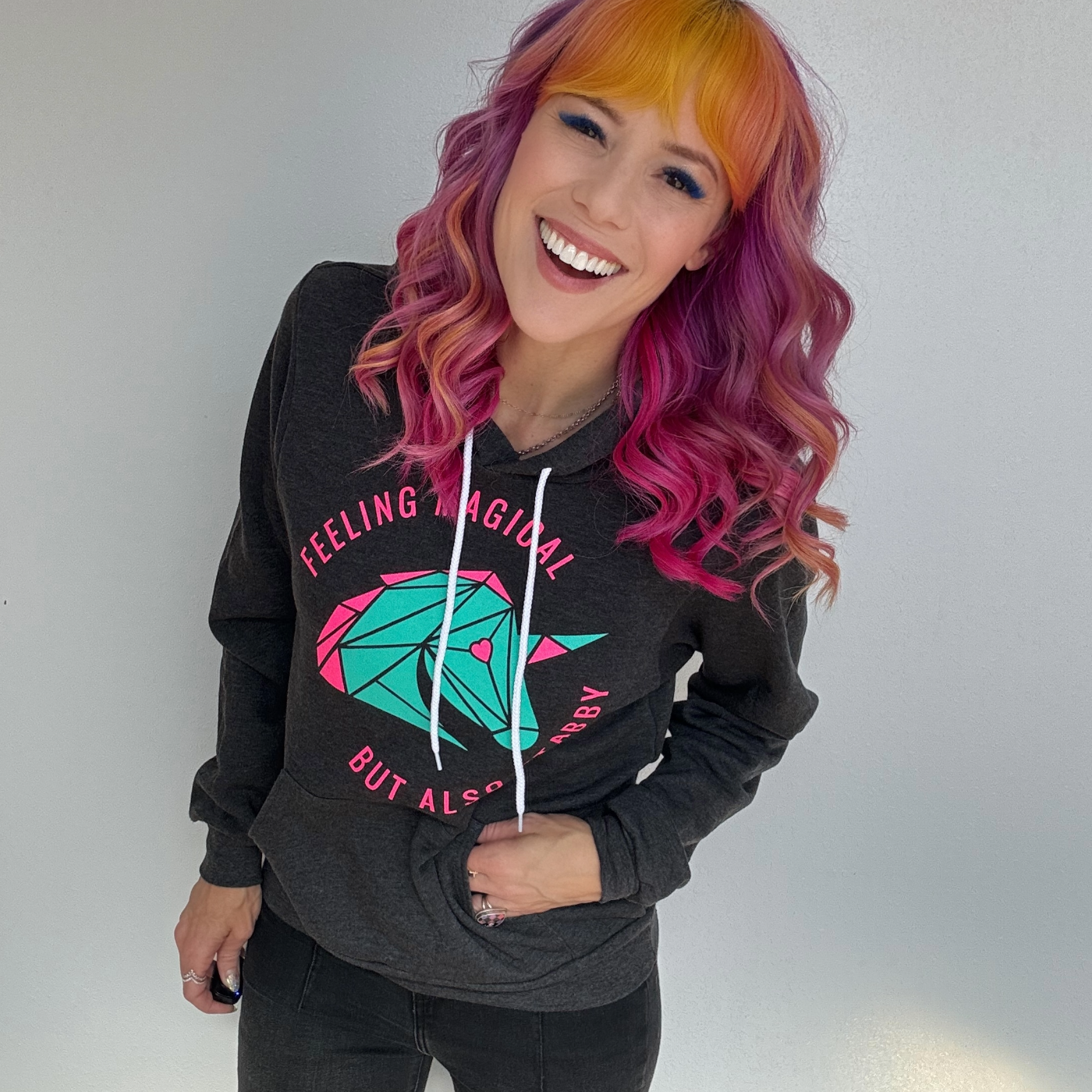 Feeling Stabby Adult Hoodie 🦄🗡️
