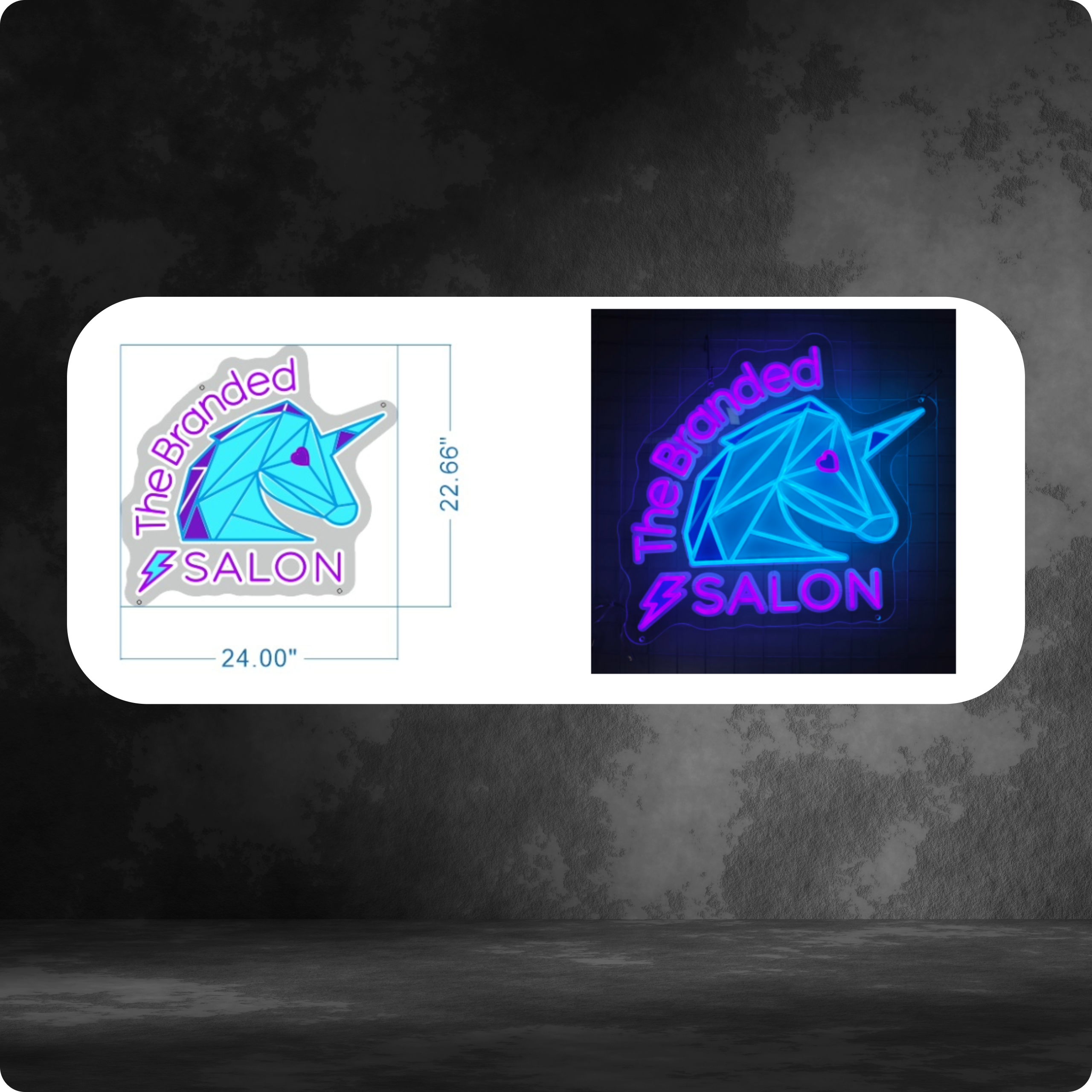 Custom Neon on Acrylic LOGO🔦 The Branded Salon