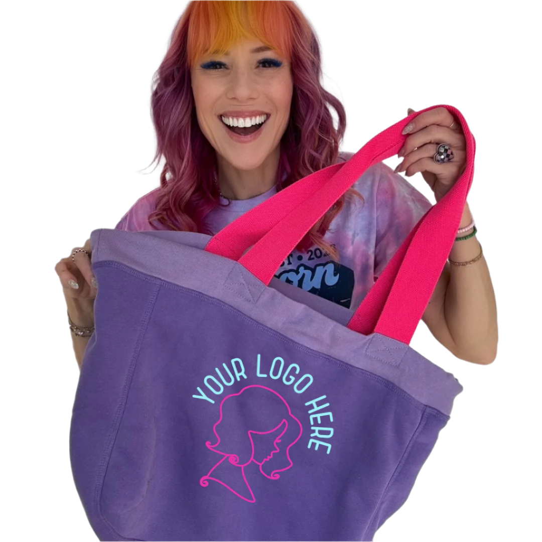 CUSTOM COZY TOTE WITH YOUR LOGO π