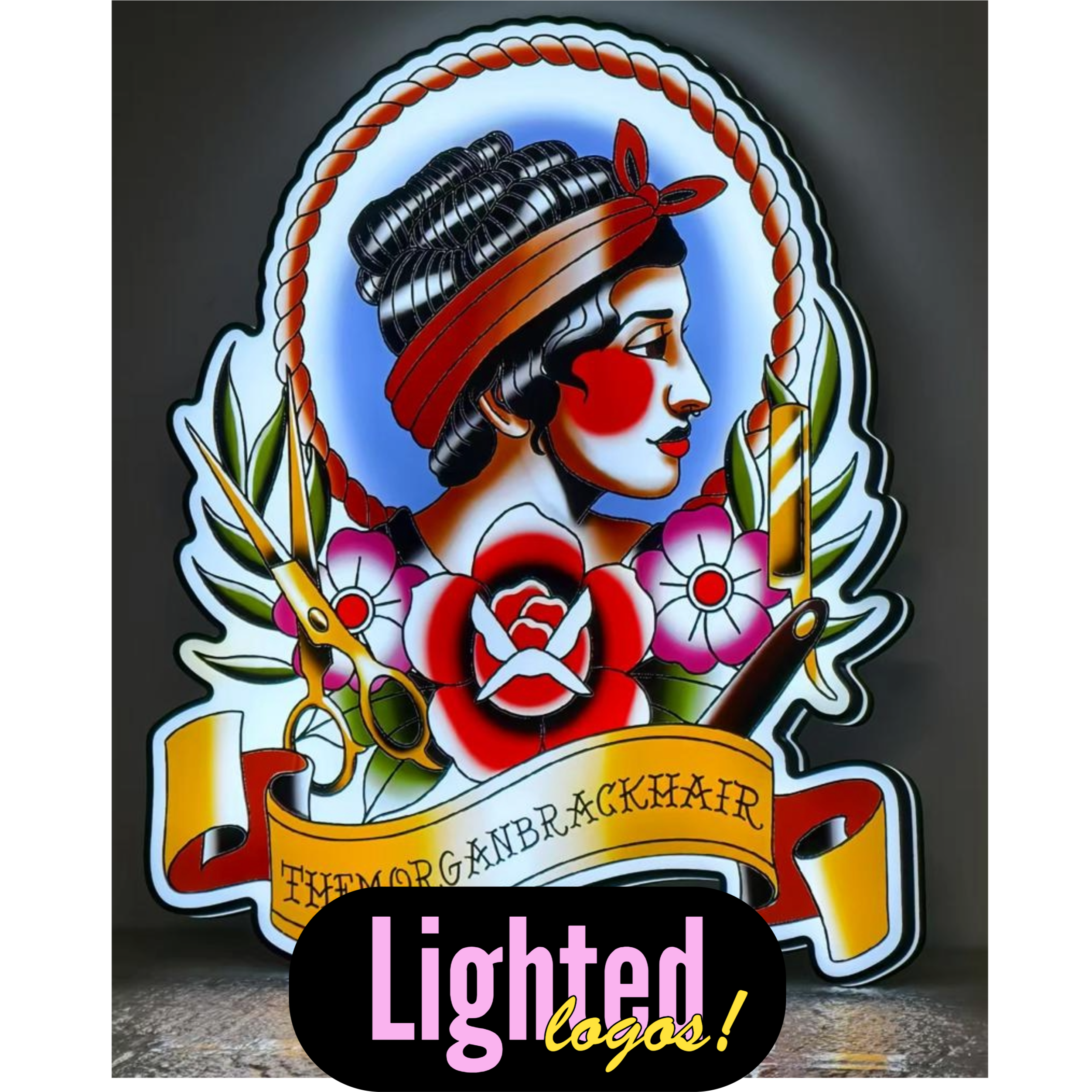 Die-Cut Logo Light Box – The Branded Salon Edition The Branded Salon