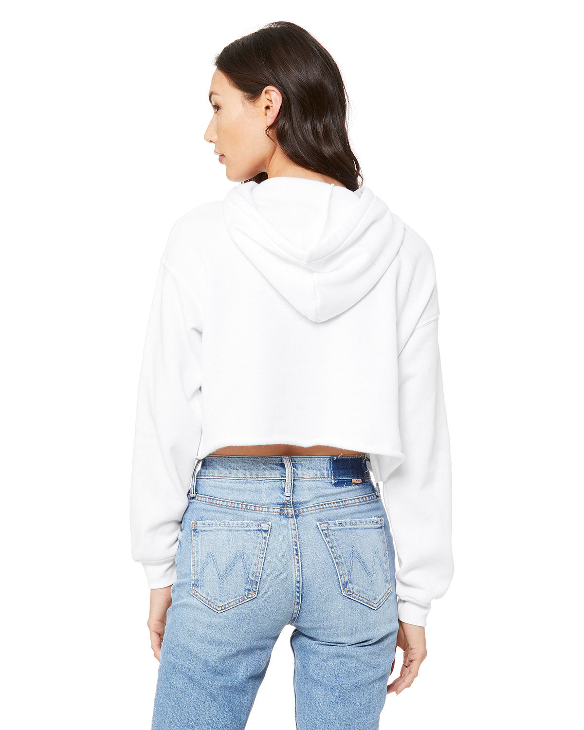🌸BELLA + CANVAS Ladies' Crop Fleece Hoodie The Branded Salon
