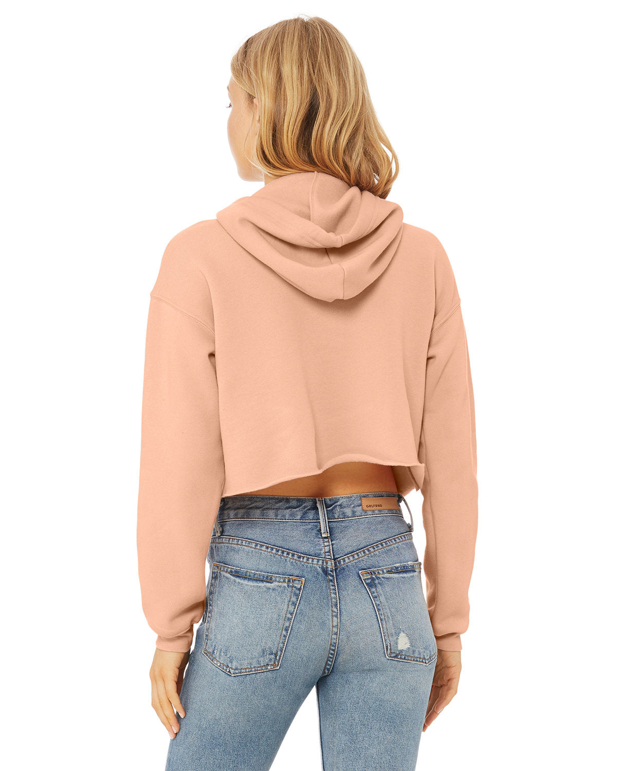 🌸BELLA + CANVAS Ladies' Crop Fleece Hoodie The Branded Salon
