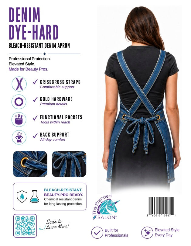 Denim DYE-HARD Bleach Resistant Apron