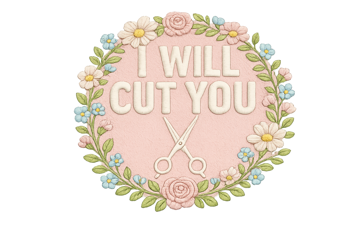 I Will Cut You Iron-On Patch