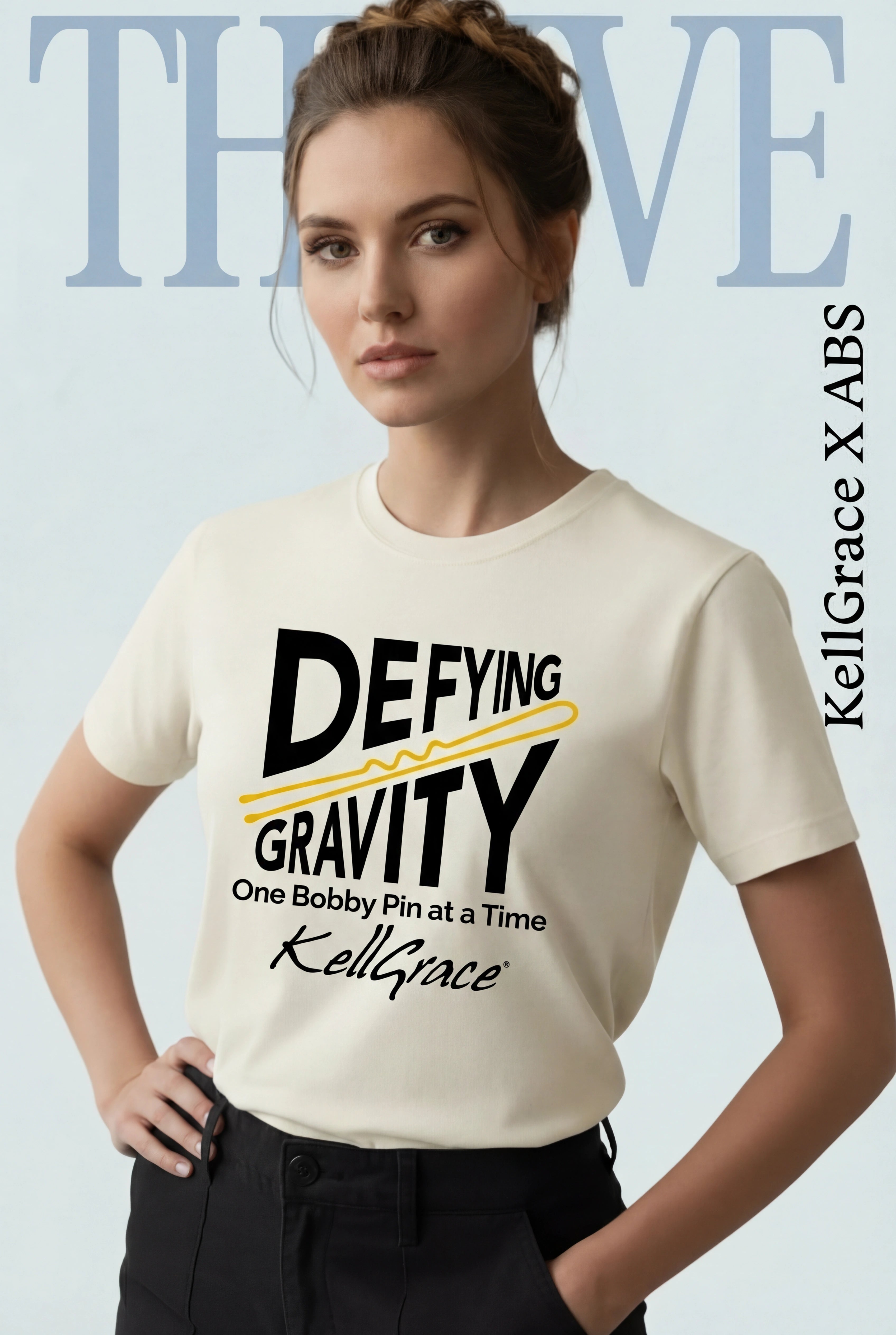 @KellGrace Defying Gravity for ABS T-Shirt