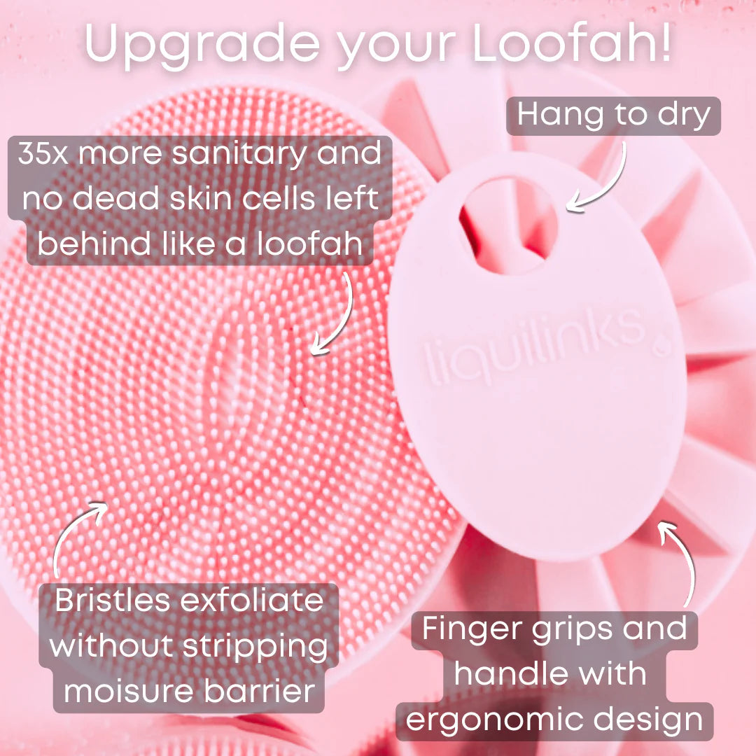 Liquilinks® Silicone Body Buffer | Hygienic Exfoliating Scrubber (Kendra) The Branded Salon