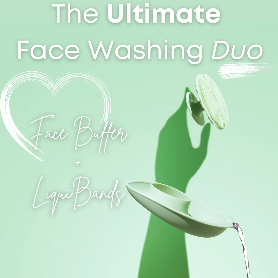 Liquilinks® Silicone Face Buffer | Gentle Exfoliating Facial Cleansing Brush (Kendra)