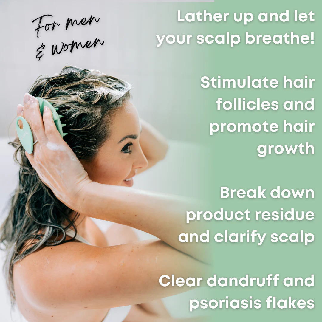 Liquilinks® Silicone Scalp Exfoliator | Deep Cleansing & Massage Brush (Kendra) The Branded Salon