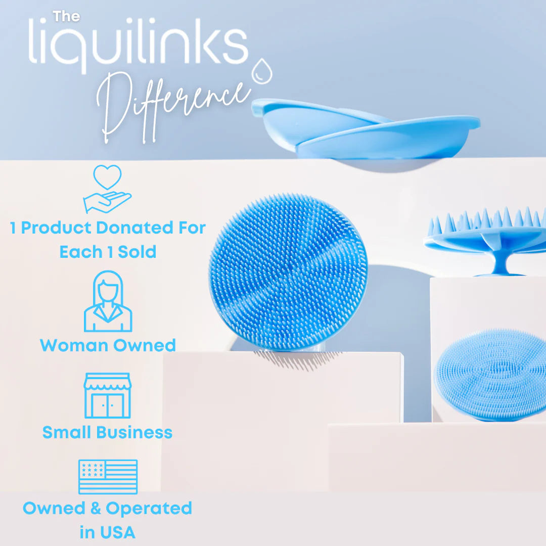 Liquilinks® Silicone Face Buffer | Gentle Exfoliating Facial Cleansing Brush (Kendra) The Branded Salon