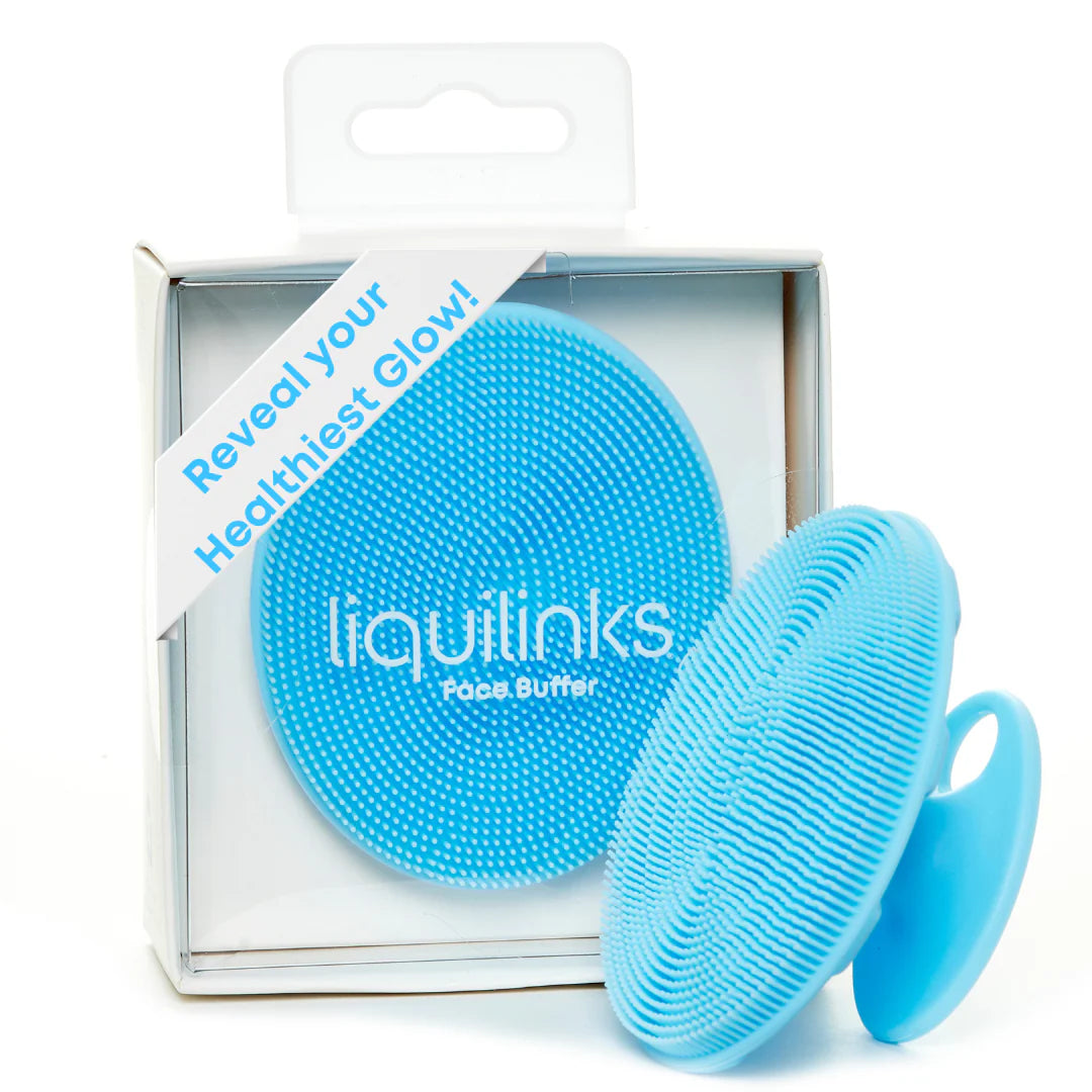 Liquilinks® Silicone Face Buffer | Gentle Exfoliating Facial Cleansing Brush (Kendra)