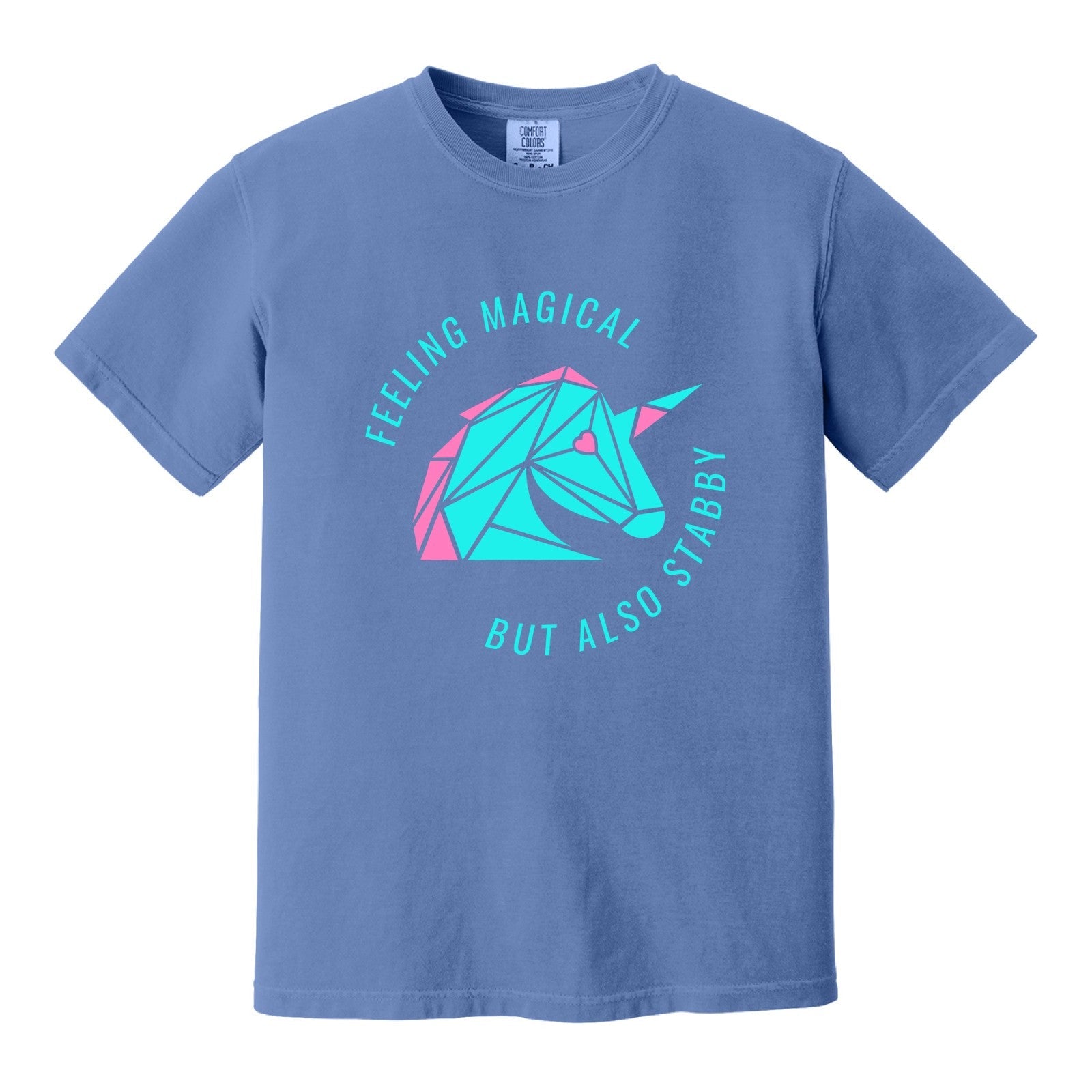 Feeling Stabby Adult T-Shirt🦄🗡️