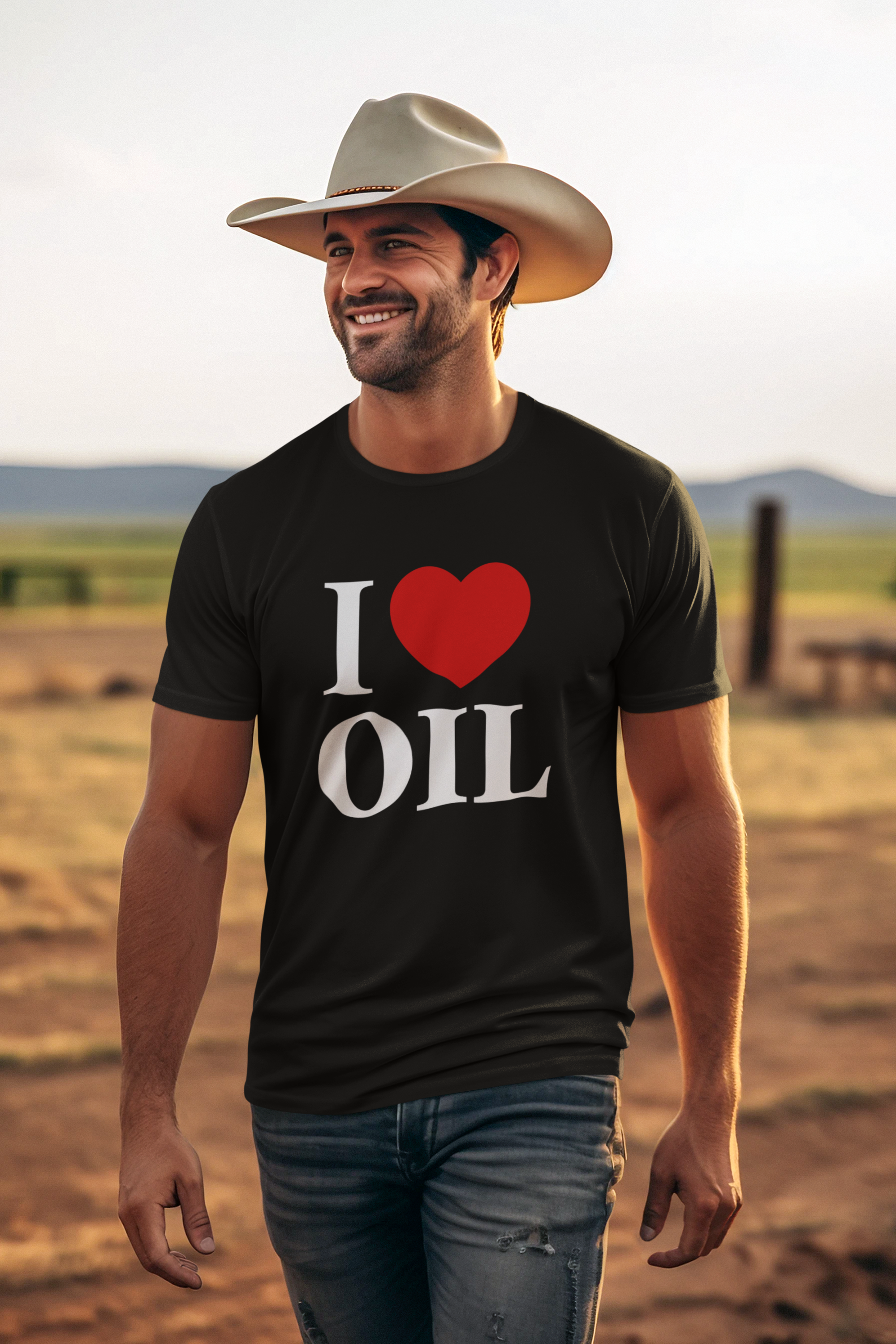 ⛽ I ❤️ OIL T-Shirt – Crude, Loud, and Proud