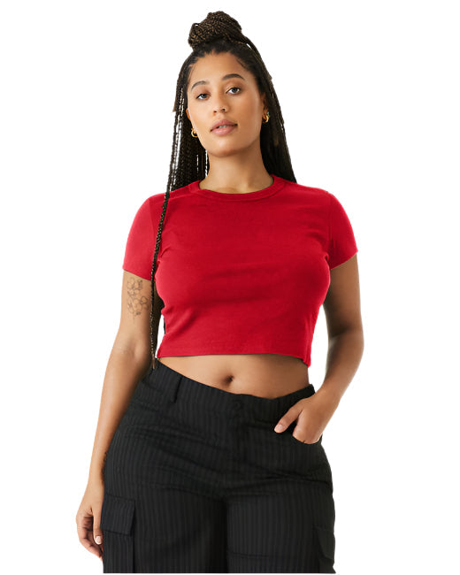 🌸BELLA + CANVAS Ladies' Micro Ribbed Baby Tee Effortless Branding