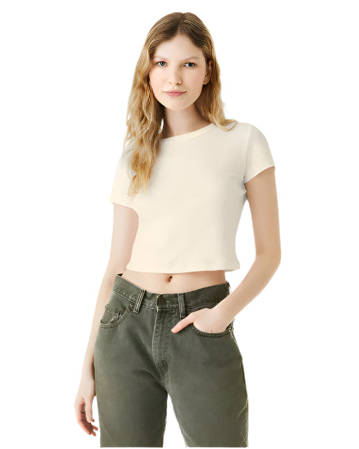 🌸BELLA + CANVAS Ladies' Micro Ribbed Baby Tee Effortless Branding