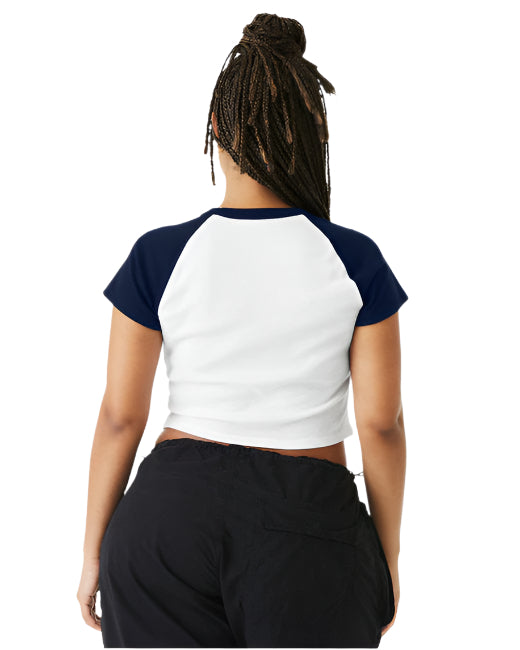 🌸BELLA + CANVAS Ladies' Micro Ribbed Raglan Baby Tee Effortless Branding