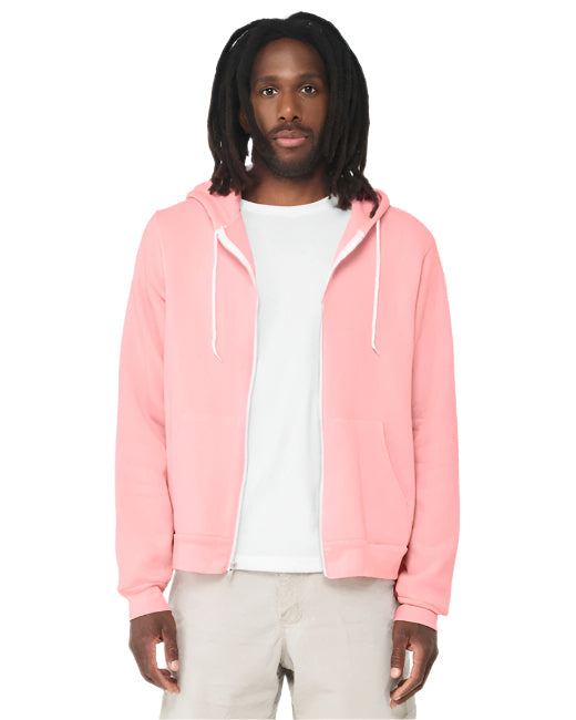 🌸BELLA + CANVAS Unisex Sponge Fleece Full-Zip Hooded Sweatshirt www.ebfakestore.com