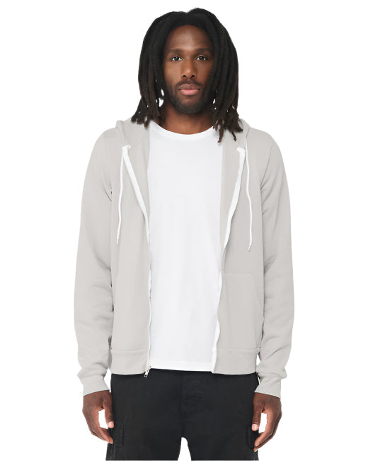 🌸BELLA + CANVAS Unisex Sponge Fleece Full-Zip Hooded Sweatshirt www.ebfakestore.com