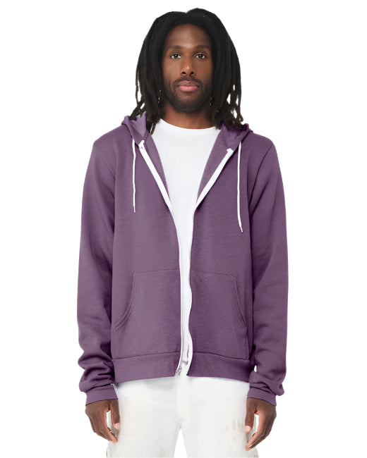 🌸BELLA + CANVAS Unisex Sponge Fleece Full-Zip Hooded Sweatshirt