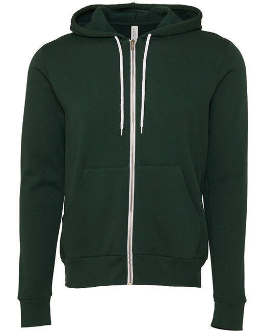 🌸BELLA + CANVAS Unisex Sponge Fleece Full-Zip Hooded Sweatshirt