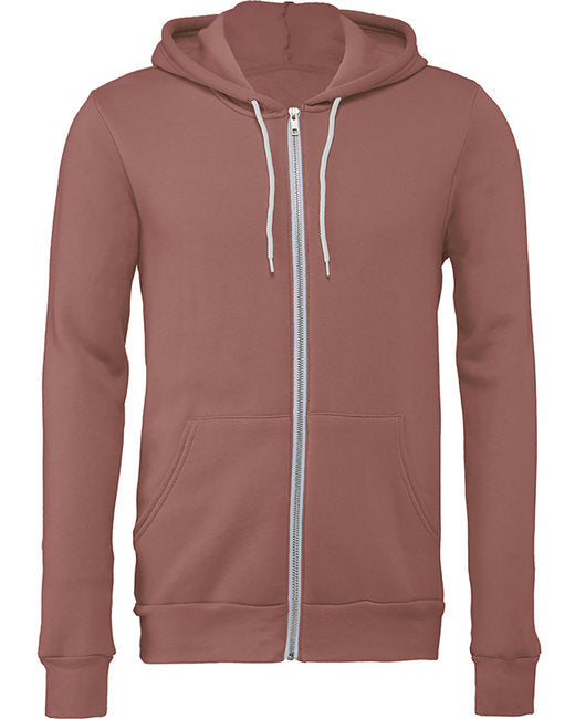🌸BELLA + CANVAS Unisex Sponge Fleece Full-Zip Hooded Sweatshirt