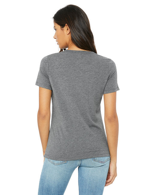 🌸BELLA + CANVAS Ladies' Relaxed Triblend V-Neck T-Shirt