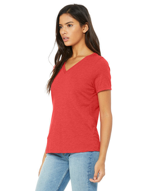 🌸BELLA + CANVAS Ladies' Relaxed Triblend V-Neck T-Shirt