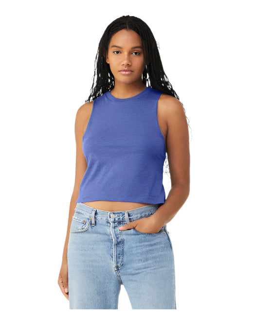 🌸BELLA + CANVAS Ladies' Racerback Cropped Tank www.ebfakestore.com