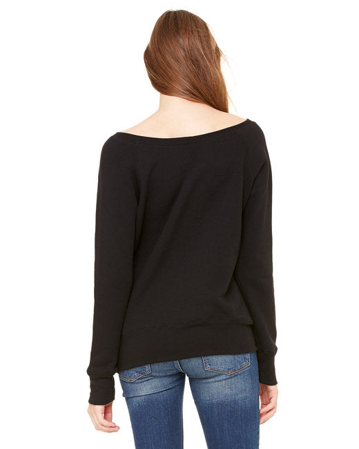 🌸BELLA + CANVAS Ladies' Sponge Fleece Wide Neck Sweatshirt Effortless Branding