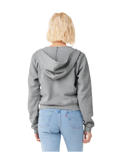 🌸BELLA + CANVAS Ladies' Sponge Fleece Full-Zip Hooded Sweatshirt