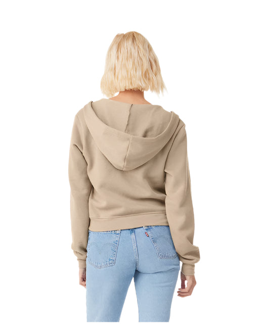 🌸BELLA + CANVAS Ladies' Sponge Fleece Full-Zip Hooded Sweatshirt