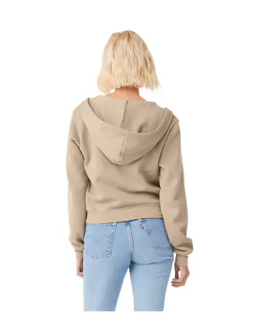 🌸BELLA + CANVAS Ladies' Sponge Fleece Full-Zip Hooded Sweatshirt Effortless Branding
