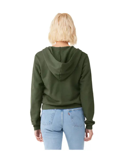🌸BELLA + CANVAS Ladies' Sponge Fleece Full-Zip Hooded Sweatshirt Effortless Branding