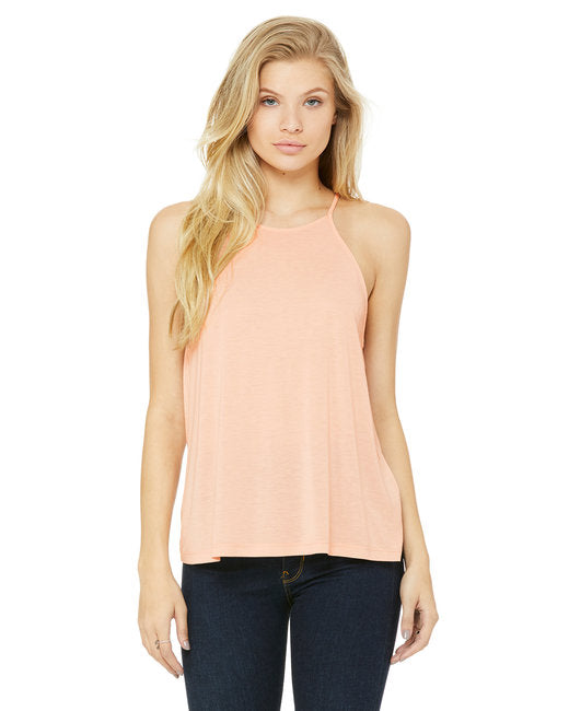 🌸BELLA + CANVAS Ladies' Flowy High Neck Tank Effortless Branding