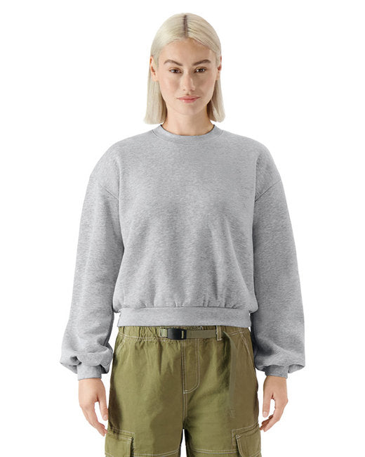 🦅American Apparel Ladies' ReFlex Fleece Crewneck Sweatshirt Effortless Branding