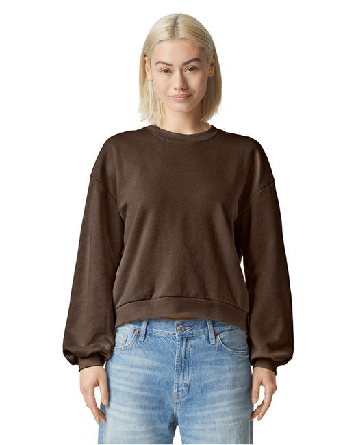 🦅American Apparel Ladies' ReFlex Fleece Crewneck Sweatshirt Effortless Branding