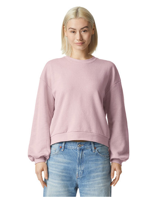 🦅American Apparel Ladies' ReFlex Fleece Crewneck Sweatshirt Effortless Branding