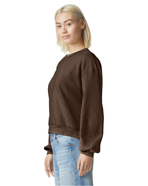 🦅American Apparel Ladies' ReFlex Fleece Crewneck Sweatshirt Effortless Branding