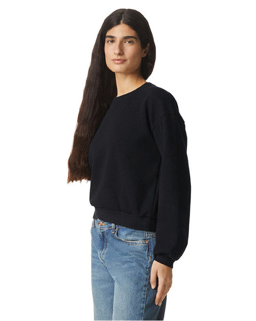 🦅American Apparel Ladies' ReFlex Fleece Crewneck Sweatshirt Effortless Branding