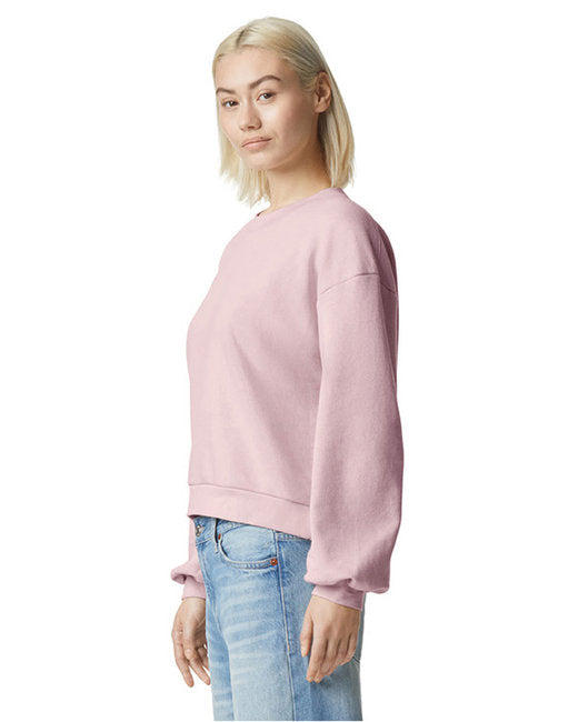 🦅American Apparel Ladies' ReFlex Fleece Crewneck Sweatshirt Effortless Branding